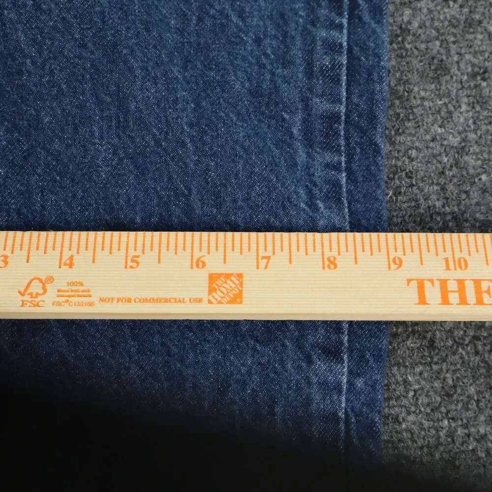 Levi's 505 Mens Jeans 38x32 Regular Fit Straight Leg Orange Tab Medium Wash 90s